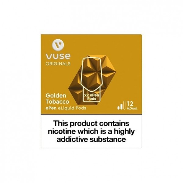 Golden Tobacco ePen 3 Prefilled Vape Pod (2 x 2ml)